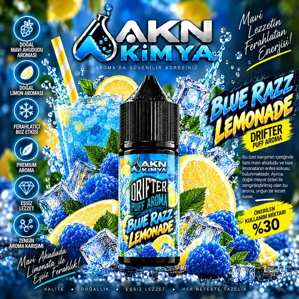 Drifter Blue Razz Lemonade Puff Aroma