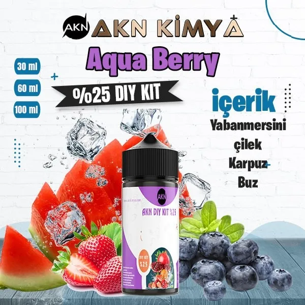 %25 Aqua Berry Blast Yüksek Aroma Dıy-Kit 