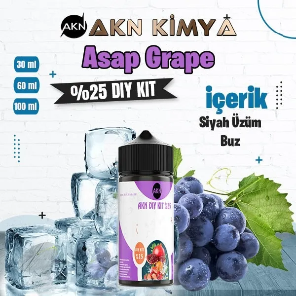 %25 Asap Grape Nasty Juice Yüksek Aroma Dıy-Kit
