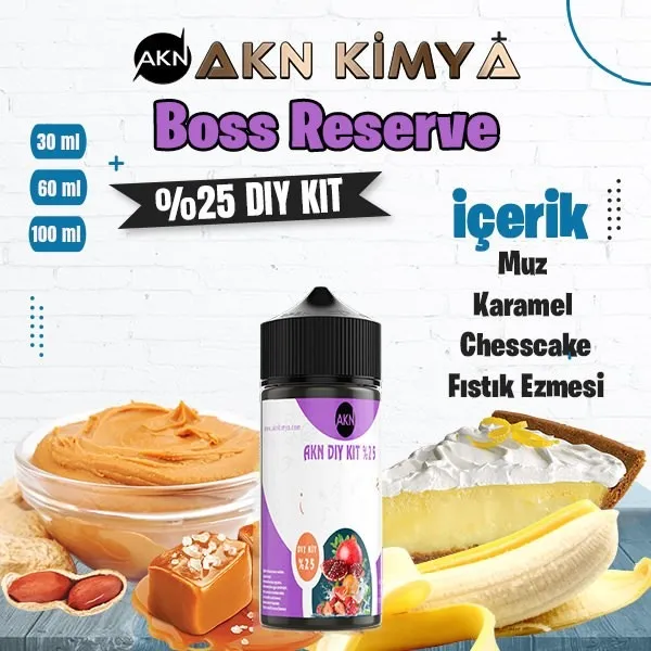 %25 Boss Reserve Cuttwood Yüksek Aroma Dıy-Kit