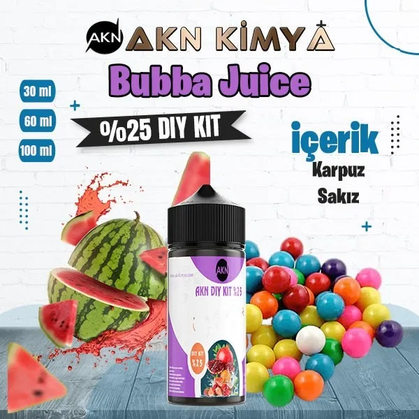 %25 Bubba Juice Yüksek Aroma Dıy-Kit
