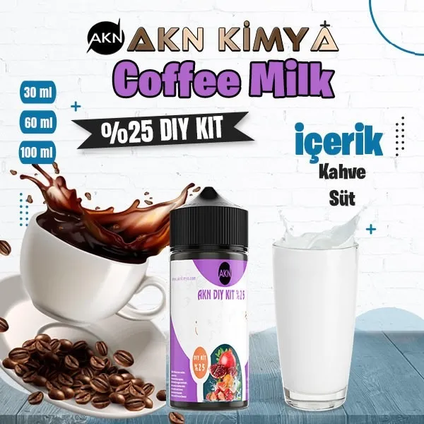 %25 Coffee Milk Yüksek Aroma Dıy-Kit