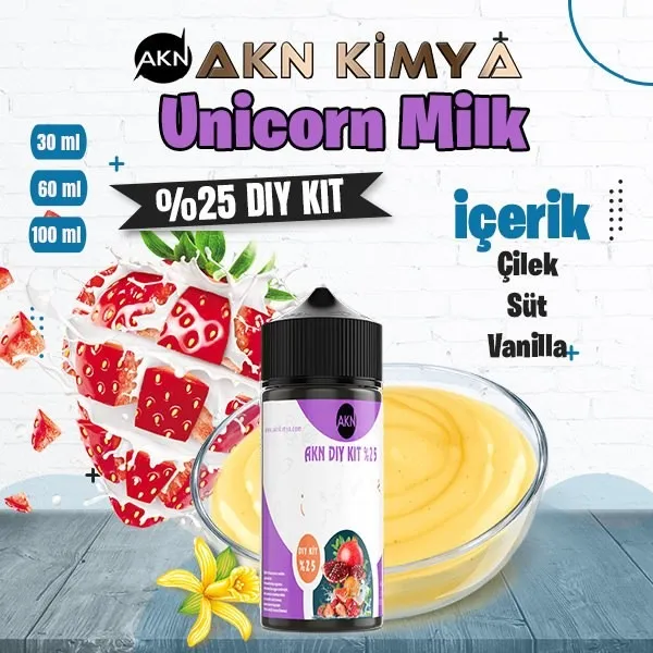 %25  Cuttwood Unicorn Milk Yüksek Aroma Dıy Kit