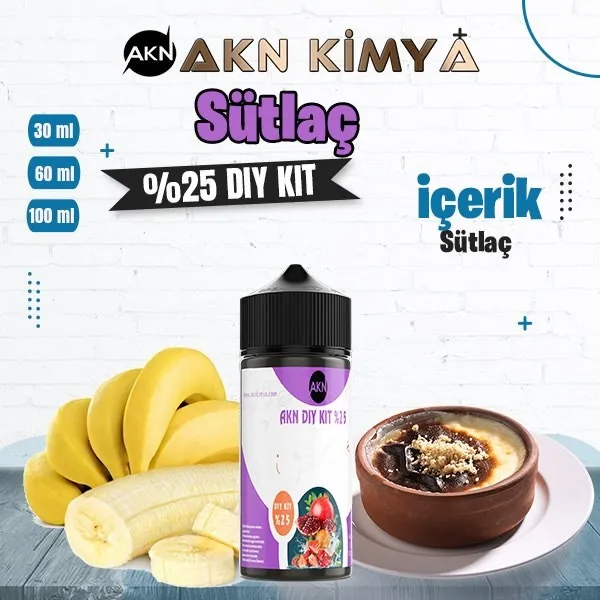 %25 Sütlaç Yüksek Aroma Dıy-Kit