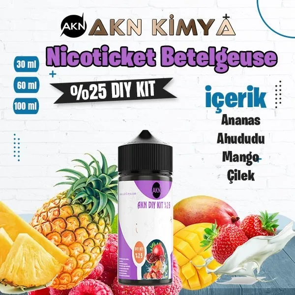 %25 Nicoticket Betelgeuse Yüksek Aroma Dıy-Kit