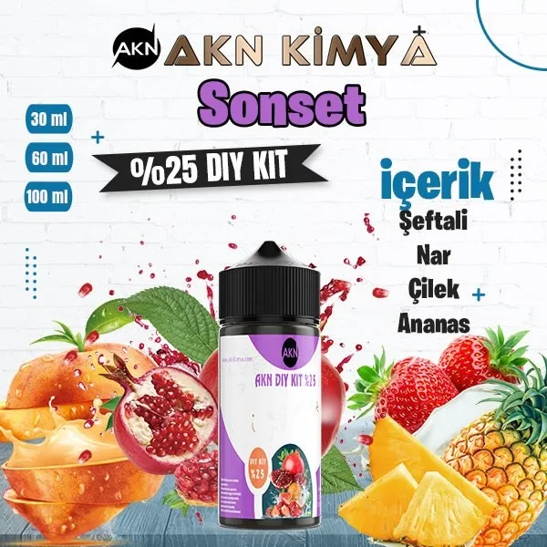 %25 Sonset Yüksek Aroma Dıy-Kit