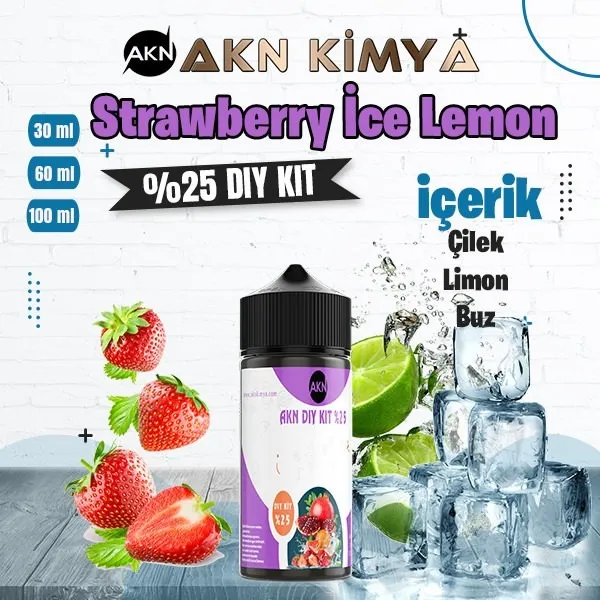 %25 Strawberry Ice Lemon Yüksek Aroma Dıy-Kit
