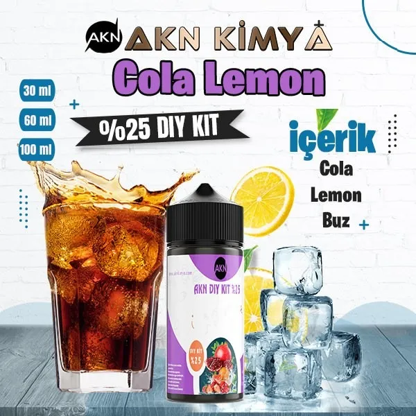 %25 Cola Lemon Yüksek Aroma Dıy-Kit