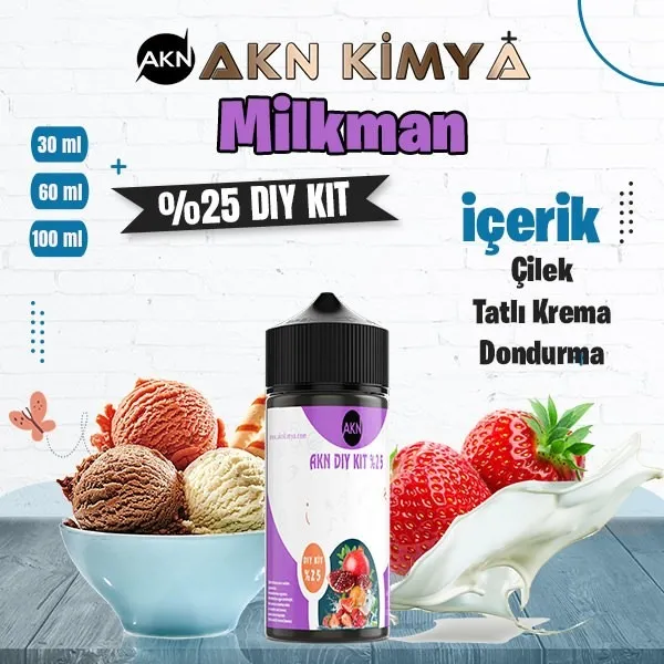 %25 One Hit Wonder Milkman Yüksek Aroma Diy Kit 