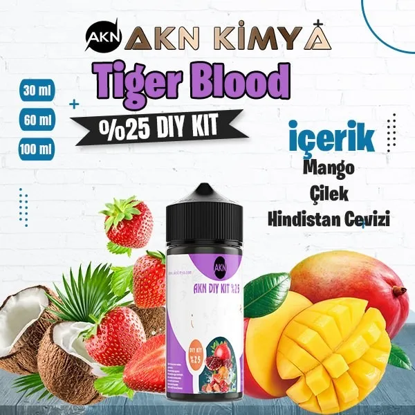 %25 Tiger Blood Yüksek Aroma Dıy-Kit 
