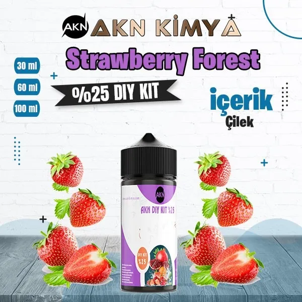 %25 Strawberry Forest Yüksek Aroma Dıy-Kit