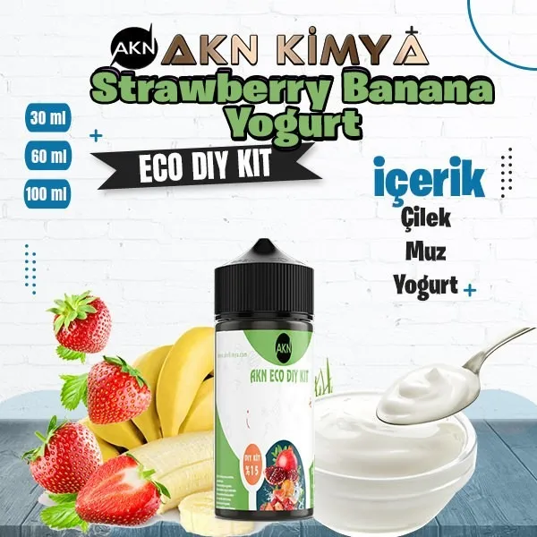 Eco Strawberry Banana Yogurt Dıy-Kit Aroma