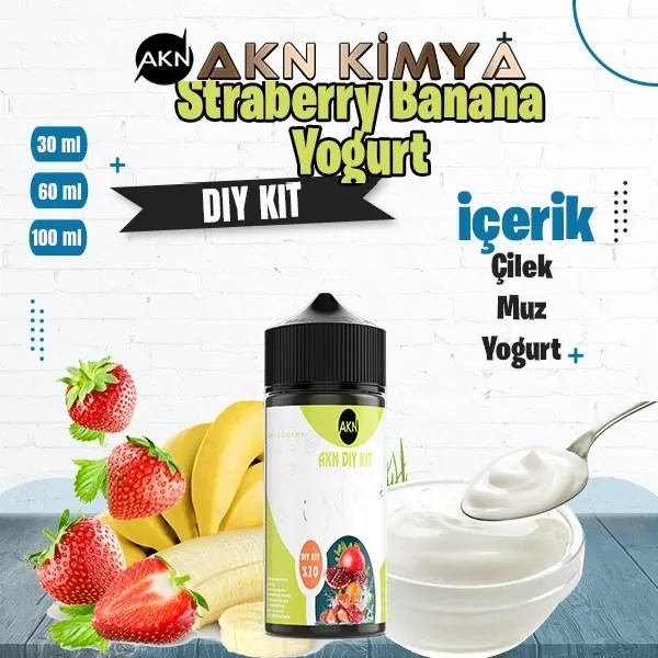 Strawberry Banana Yogurt Dıy-Kit Aroma