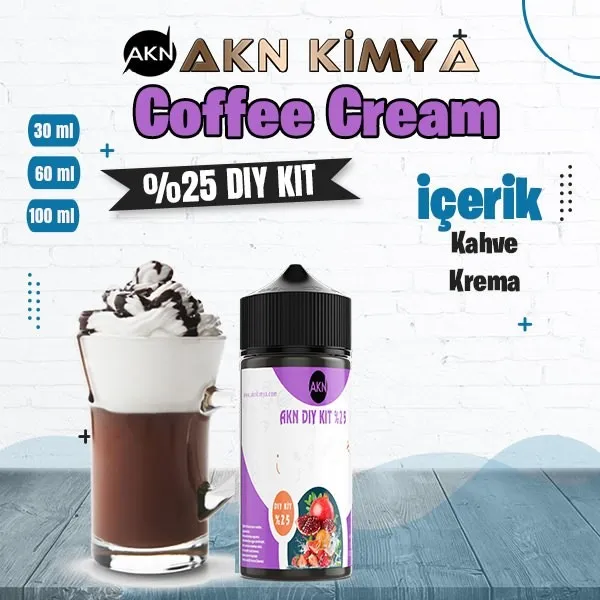 %25  Coffee Cream Yüksek Aroma Dıy-Kit 