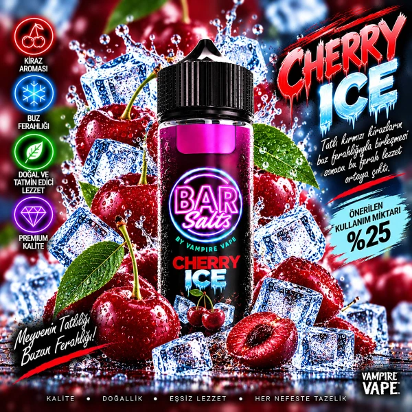 Vampire Vape Bar Salts Cherry İce Puff Aroma