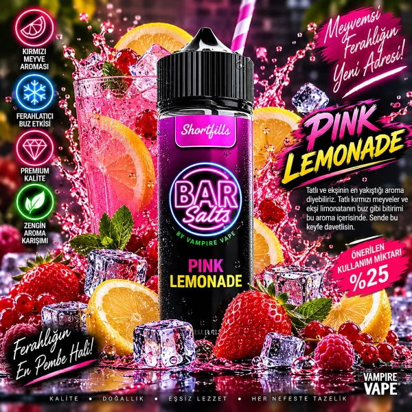 Vampire Vape Bar Salts Pink Lemonade Puff Aroma