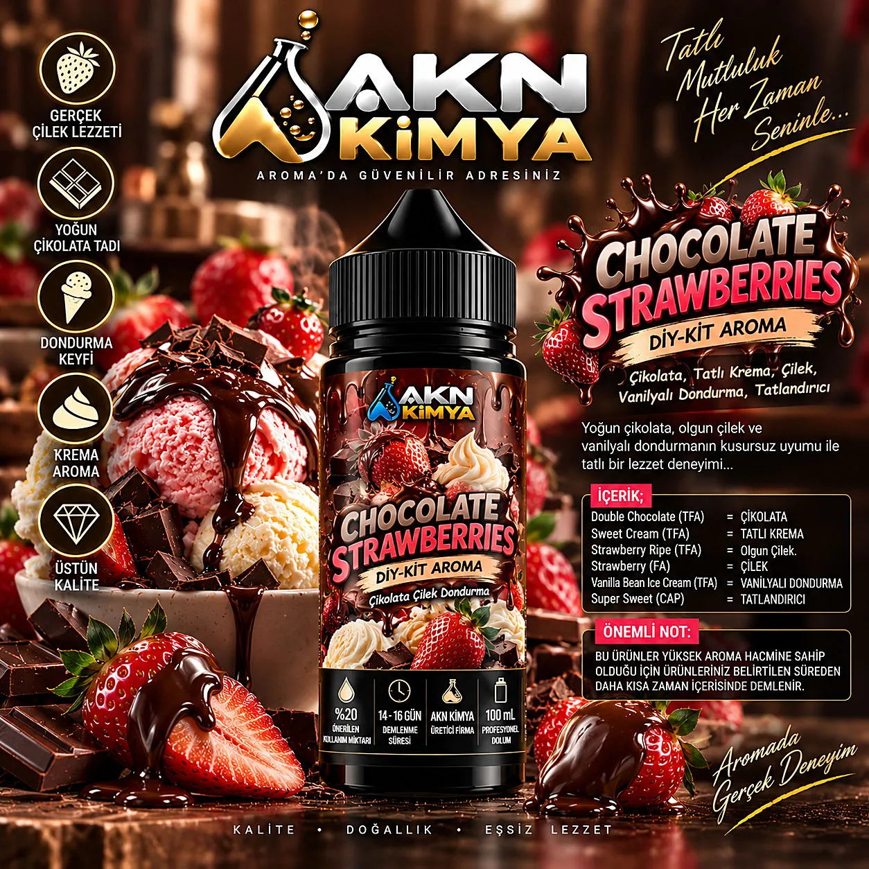 Chocolate Strawberries Dıy-Kit Aroma