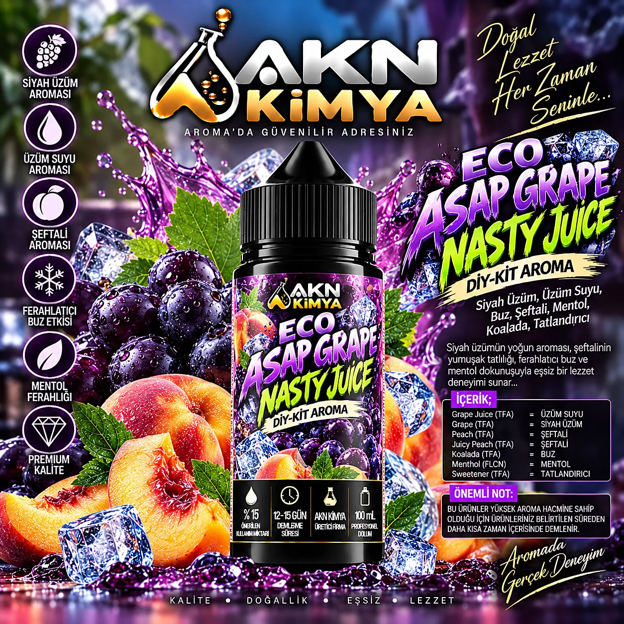 Eco Asap Grape Nasty Juice Dıy-Kit Aroma