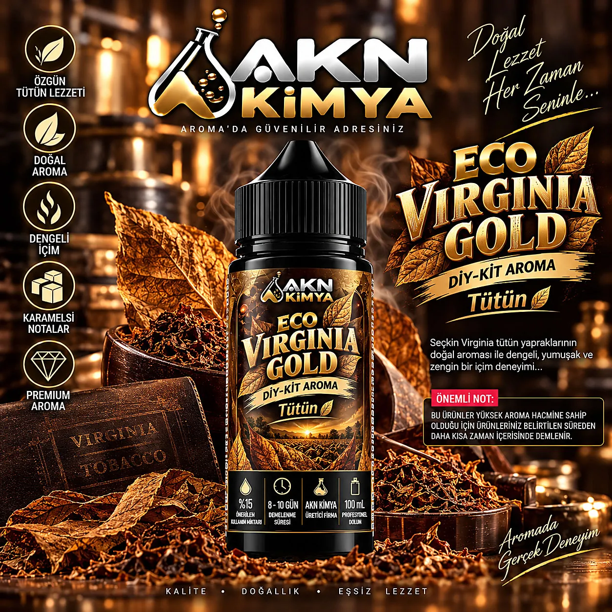 Eco Virginia Gold Dıy-Kit Aroma