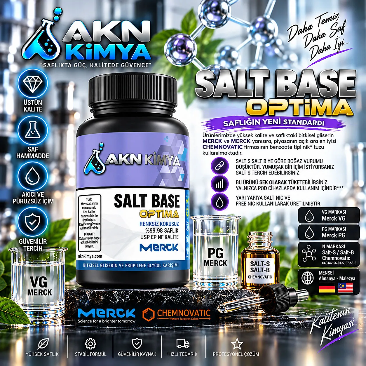 Salt Gliserin Base Optima 500 ML