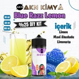 %25  Blue Razz Lemonade Yüksek Aroma Dıy-Kit 